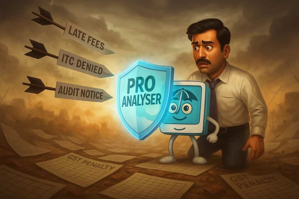 Pro Analyser Protecting Business owner blocking penalties with digital GST shield