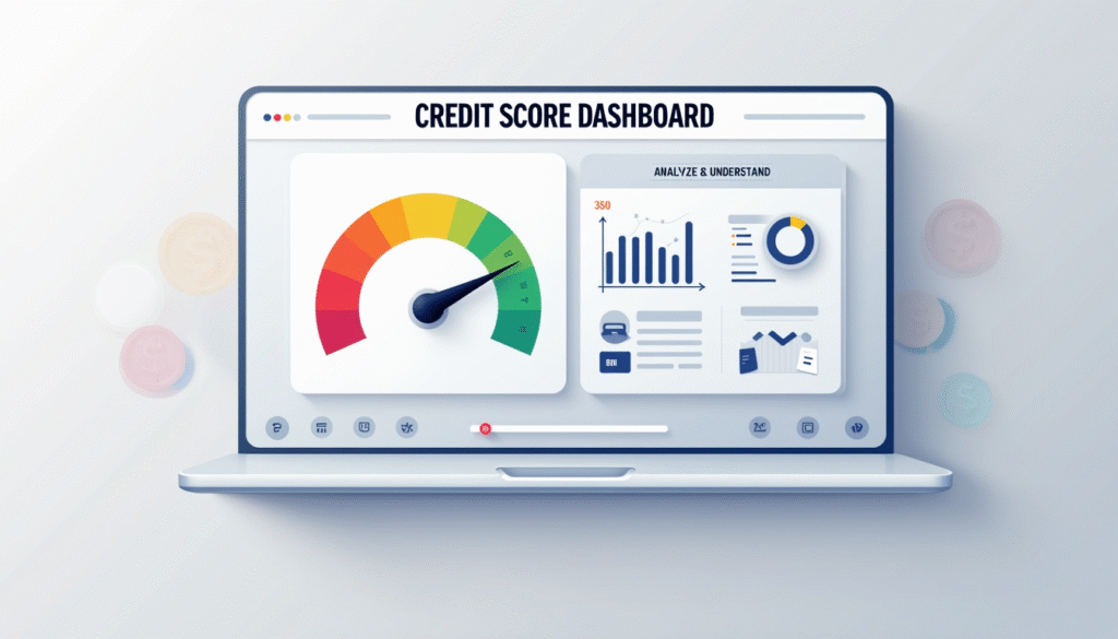 Dashboard with Credit Score Vs Bank Statement Analayser
