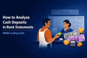 Cash deposit analysis for MSME lending